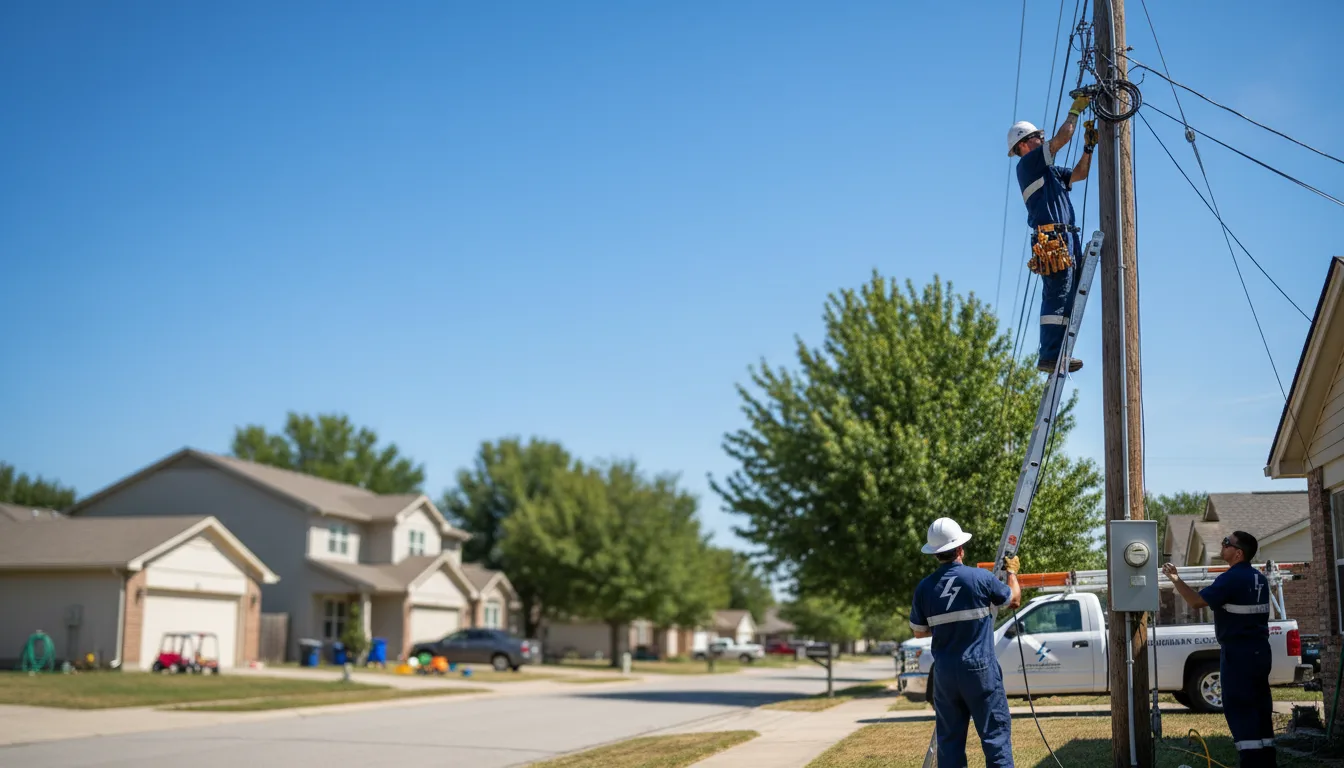 Residential electrician providing installation services in Moscow, TN